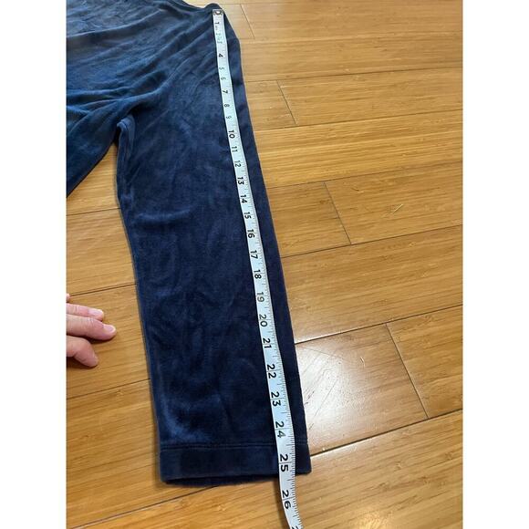 Pure Jill Blue Tunic Shirt Women XL Velvet Fairy Lagenlook Cottage Grandma Core - Picture 7 of 11